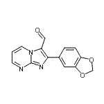 CAS#: 893612-32-3, 2-(1,3-Benzodioxol-5-yl)imidazo[1,2-a]pyrimidine-3-carbaldehyde