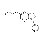 CAS#: 893613-21-3, 3-[3-(2-Thienyl)pyrazolo[1,5-a]pyrimidin-6-yl]-1-propanol