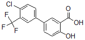 CAS 登录号：893638-10-3， 4'-氯-4-羟基-3'-(三氟甲基)-[1,1'-联苯]-3-羧酸