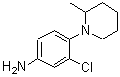 CAS#: 893750-67-9, 3-Chloro-4-(2-methyl-1-piperidinyl)aniline