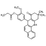 CAS#: 893772-47-9, 4-(10,10-Dimethyl-8-oxo-7,8,9,10,11,12-hexahydrobenzo[c]acridin-7-yl)-2-methoxyphenyl propionate