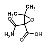 CAS 登录号：89464-55-1， 2-氨基甲酰-3,3-二甲基-2-环氧乙烷羧酸