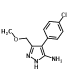CAS 登录号：895010-44-3， 4-(4-氯苯基)-3-(甲氧基甲基)-1H-吡唑-5-胺