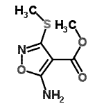 CAS#: 89533-01-7, Methyl 5-amino-3-(methylsulfanyl)-1,2-oxazole-4-carboxylate