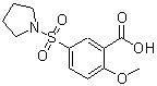 CAS#: 89704-51-8, 2-Methoxy-5-(1-pyrrolidinylsulfonyl)benzoic acid
