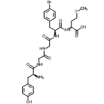 CAS 登录号：89705-57-7， L-酪氨酰甘氨酰甘氨酰-4-溴-L-苯丙氨酰-L-蛋氨酸