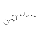 CAS 登录号：897399-75-6， 乙基(2E)-3-[6-(1-吡咯烷基)-3-吡啶基]丙烯酸酯