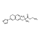 CAS#: 89781-84-0, Ethyl 2-{[7-(1H-imidazol-1-yl)-5,6-dihydro-2-naphthalenyl]oxy}-2-methylpropanoate