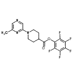 CAS#: 898289-56-0, Pentafluorophenyl 1-(6-methyl-2-pyrazinyl)-4-piperidinecarboxylate