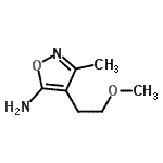 CAS 登录号：89851-82-1， 4-(2-甲氧基乙基)-3-甲基-1,2-恶唑-5-胺