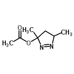 CAS#: 89851-96-7, 3,5-Dimethyl-4,5-dihydro-3H-pyrazol-3-yl acetate