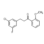 CAS 登录号：898750-13-5， 3-(3-氯-5-氟苯基)-1-(2-甲氧基苯基)-1-丙酮