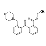 CAS 登录号：898750-14-6， 乙基2-[2-(4-吗啉基甲基)苯甲酰基]苯甲酸酯