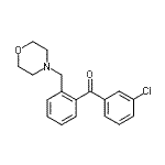 CAS 登录号：898750-35-1， (3-氯苯基)[2-(4-吗啉基甲基)苯基]甲酮