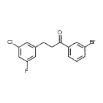 CAS#: 898750-46-4, 1-(3-Bromophenyl)-3-(3-chloro-5-fluorophenyl)-1-propanone