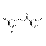 CAS 登录号：898750-58-8， 3-(3-氯-5-氟苯基)-1-(3-氟苯基)-1-丙酮