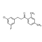 CAS 登录号：898750-67-9， 3-(3-氯-5-氟苯基)-1-(2,4-二甲基苯基)-1-丙酮