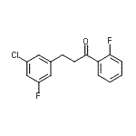 CAS 登录号：898750-94-2， 3-(3-氯-5-氟苯基)-1-(2-氟苯基)-1-丙酮
