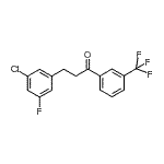 CAS 登录号：898751-00-3， 3-(3-氯-5-氟苯基)-1-[3-(三氟甲基)苯基]-1-丙酮
