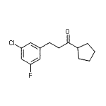 CAS 登录号：898751-70-7， 3-(3-氯-5-氟苯基)-1-环戊基-1-丙酮