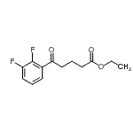 CAS 登录号：898752-98-2， 乙基5-(2,3-二氟苯基)-5-氧代戊酸酯