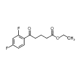 CAS 登录号：898753-08-7， 乙基5-(2,4-二氟苯基)-5-氧代戊酸酯