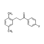 CAS 登录号：898753-45-2， 3-(2,5-二甲基苯基)-1-(4-氟苯基)-1-丙酮