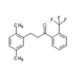 CAS 登录号：898753-81-6， 3-(2,5-二甲基苯基)-1-[2-(三氟甲基)苯基]-1-丙酮