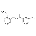 CAS 登录号：898754-21-7， 1-(3-甲基苯基)-3-[2-(甲硫基)苯基]-1-丙酮