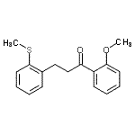 CAS 登录号：898754-25-1， 1-(2-甲氧基苯基)-3-[2-(甲硫基)苯基]-1-丙酮