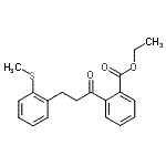 CAS 登录号：898754-39-7， 乙基2-{3-[2-(甲硫基)苯基]丙酰}苯甲酸酯
