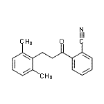 CAS 登录号：898754-40-0， 2-[3-(2,6-二甲基苯基)丙酰]苯甲腈
