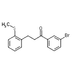 CAS 登录号：898754-54-6， 1-(3-溴苯基)-3-[2-(甲硫基)苯基]-1-丙酮