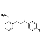 CAS 登录号：898754-57-9， 1-(4-溴苯基)-3-[2-(甲硫基)苯基]-1-丙酮