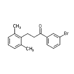 CAS 登录号：898754-64-8， 1-(3-溴苯基)-3-(2,6-二甲基苯基)-1-丙酮
