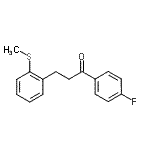 CAS 登录号：898754-69-3， 1-(4-氟苯基)-3-[2-(甲硫基)苯基]-1-丙酮