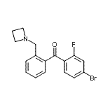 CAS 登录号：898755-13-0， [2-(1-氮杂环丁基甲基)苯基](4-溴-2-氟苯基)甲酮
