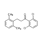 CAS 登录号：898755-37-8， 1-(2,6-二氯苯基)-3-(2,6-二甲基苯基)-1-丙酮