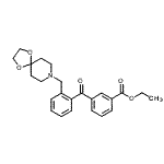CAS#: 898755-90-3, Ethyl 3-[2-(1,4-dioxa-8-azaspiro[4.5]dec-8-ylmethyl)benzoyl]benzoate
