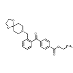 CAS#: 898755-92-5, Ethyl 4-[2-(1,4-dioxa-8-azaspiro[4.5]dec-8-ylmethyl)benzoyl]benzoate
