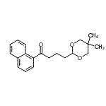 CAS 登录号：898756-29-1， 4-(5,5-二甲基-1,3-二恶烷-2-基)-1-(1-萘基)-1-丁酮