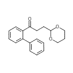 CAS 登录号：898756-53-1， 1-(2-联苯基)-3-(1,3-二恶烷-2-基)-1-丙酮