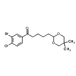 CAS#: 898757-26-1, 1-(3-Bromo-4-chlorophenyl)-5-(5,5-dimethyl-1,3-dioxan-2-yl)-1-pentanone
