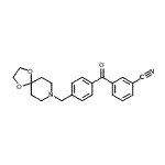 CAS#: 898757-61-4, 3-[4-(1,4-Dioxa-8-azaspiro[4.5]dec-8-ylmethyl)benzoyl]benzonitrile