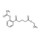 CAS 登录号：898758-73-1， 乙基5-(2-乙酰氧基苯基)-5-氧代戊酸酯
