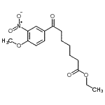 CAS 登录号：898758-95-7， 乙基7-(4-甲氧基-3-硝基苯基)-7-氧代庚酸酯