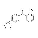 CAS 登录号：898759-80-3， [4-(1,3-二氧戊环-2-基)苯基](2-甲基苯基)甲酮