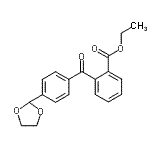 CAS 登录号：898759-97-2， 乙基2-[4-(1,3-二氧戊环-2-基)苯甲酰基]苯甲酸酯