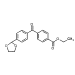 CAS#: 898760-00-4, Ethyl 4-[4-(1,3-dioxolan-2-yl)benzoyl]benzoate