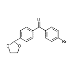CAS#: 898760-08-2, (4-Bromophenyl)[4-(1,3-dioxolan-2-yl)phenyl]methanone